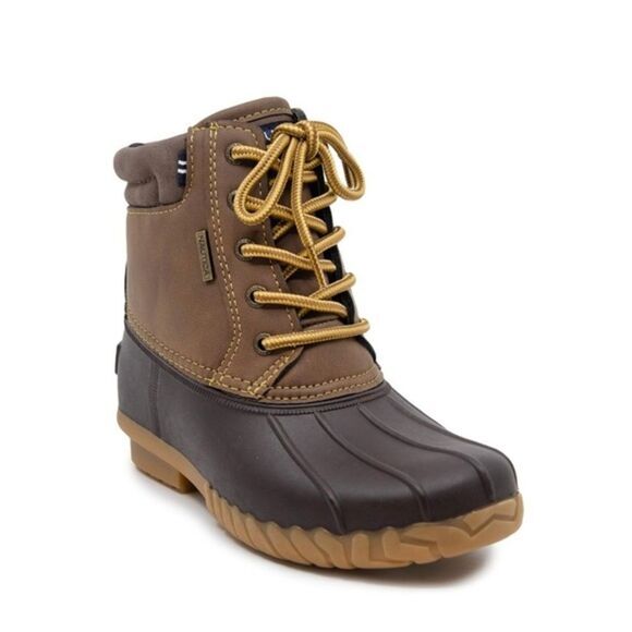 Nautica Brown And Tan Kids Rain & Snow Boots Boys Girls